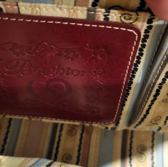 BRIGHTON Woven Straw Shoulder Handbag Purse - Picture 12 of 14